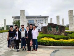 山东福寿园工程中心负责人丁兆芳等人考察仲博